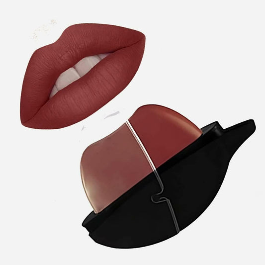 SENECIO Kiss Lip Shape Apple Design Kiss Lipstick - HalfPe