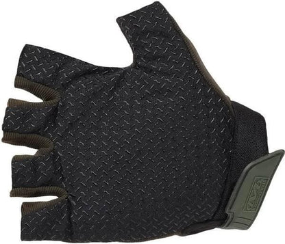 Half Finger Military Brown Glove-L Riding Gloves - HalfPe