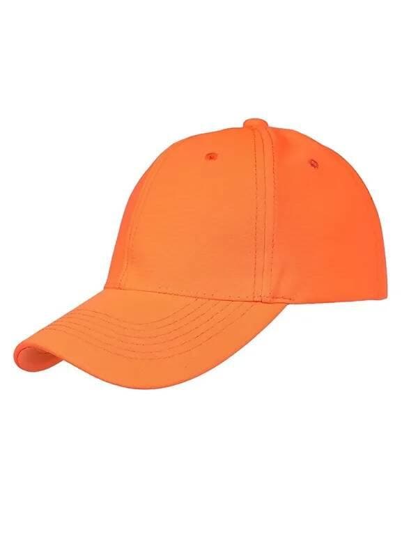 Head Caps For Men Unisex Mens Caps Branded With Adjustable Strap In Summer For Men (Orange) - HalfPe