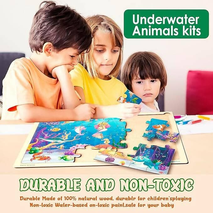 Zodo jigsaw under water animal Puzzle for kids - HalfPe