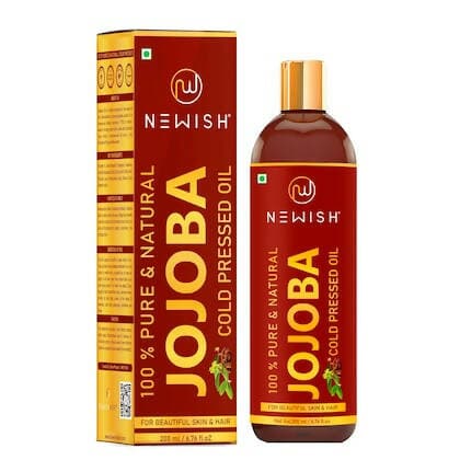 Newish Cold Pressed Jojoba Oil for Skin & Hair Growth - Virgin & Unrefined (200ML) - HalfPe