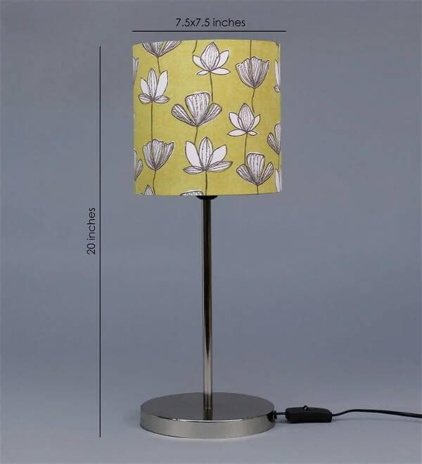 Mustard Flora Lamp - HalfPe