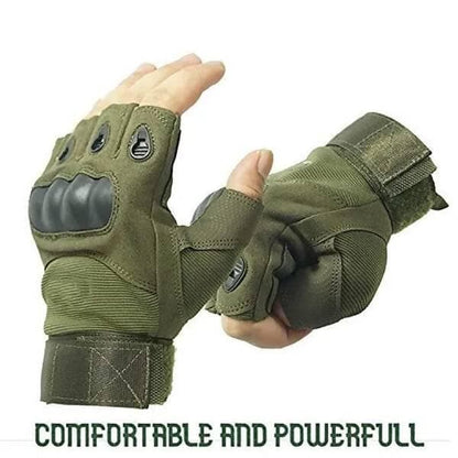 Half Finger Tactical Gloves Military Army Shooting Hunting - HalfPe