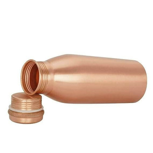 KUVI Pure Copper Jointless Seam Less Yoga Copper Water Bottle, Copper Bottles for Water 1 Litre,100% Pure Copper - HalfPe