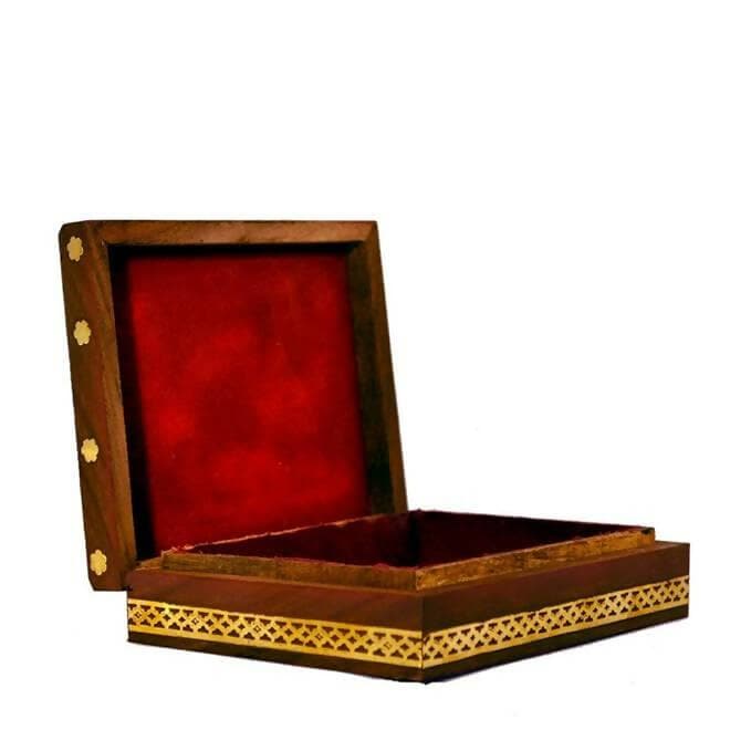 santarms Handmade shesham Wooden taj Mahal Jewellery Box - HalfPe