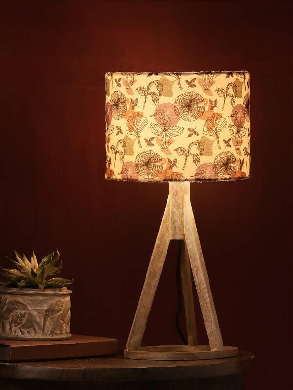 Gardenia Trio Wooden Lamp - HalfPe