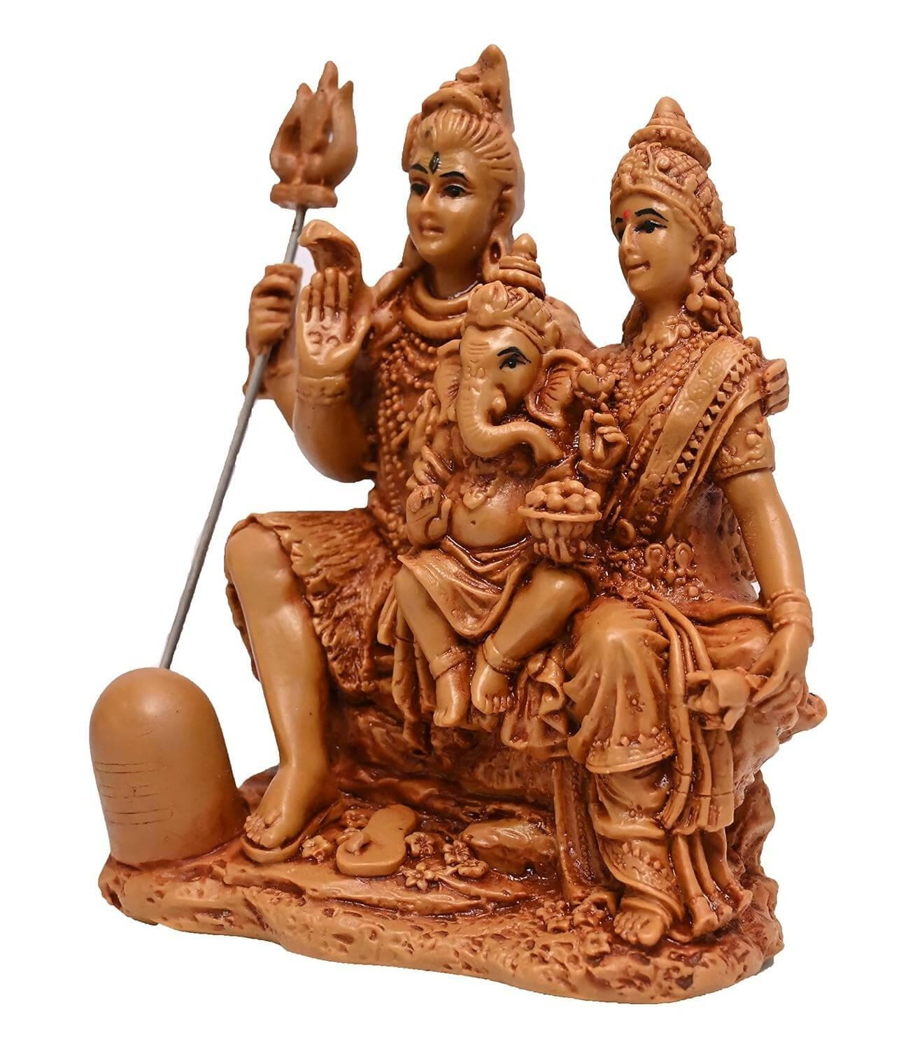 KariGhar Shiv Parivar 6 inches Idol Perfect for car Dashboard, puja ghar, Decoration & gifitng - HalfPe