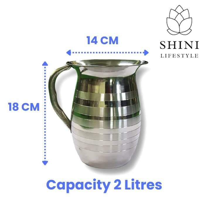 SHINI LIFESTYLE Water Jug Stainless Steel (2 L) - HalfPe