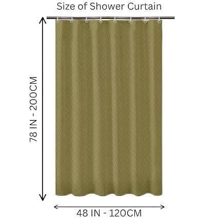 LUSHOMES Chevron Print Shower Curtain - HalfPe