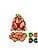 MANTOUSS Diwali Dry Fruit Red Designer Potli-Almond + 2 Cute diyas - HalfPe