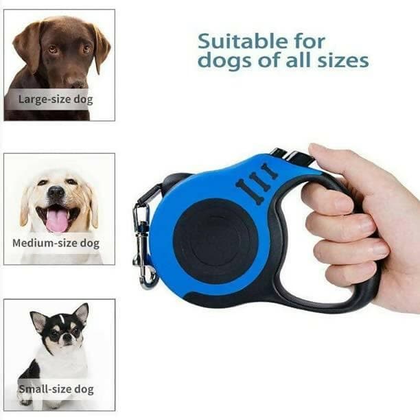 PetGains PGGGZ 3M Retractable Leash Automatic Flexible Pet Dog Leash (Blue) - HalfPe