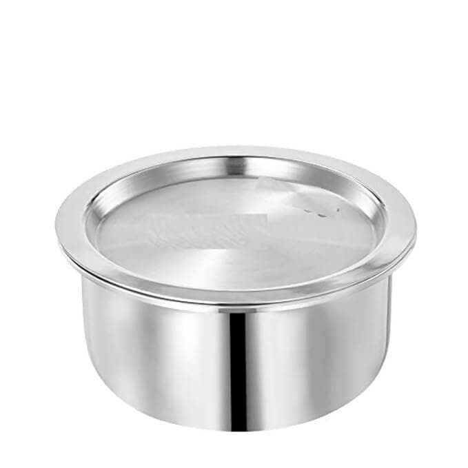 SHINI LIFETSYLE Aluminium Bhagona, Patila, Pateli,Pot with Loha Tawa (21cm,20cm) - HalfPe