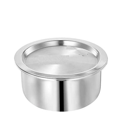 SHINI LIFETSYLE Aluminium Bhagona, Patila, Pateli,Pot with Loha Tawa (21cm,20cm) - HalfPe