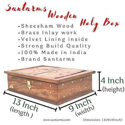 santarms Wooden holy Book Stand - HalfPe