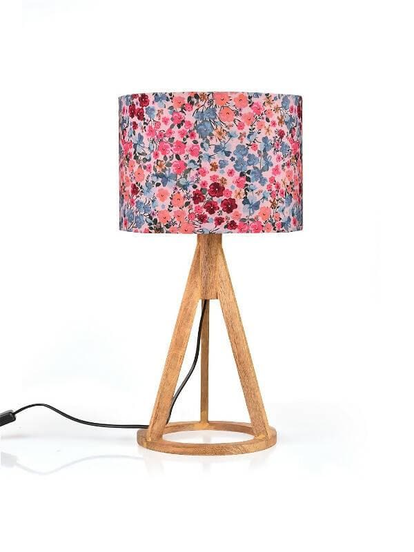 Tiny Flowers Trio Wooden Lamp - HalfPe