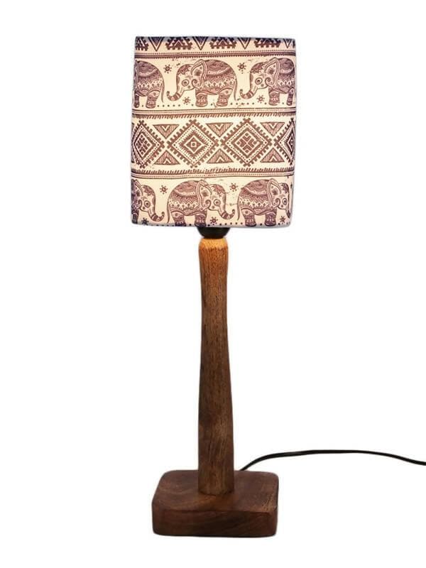 Warli Art Wooden Lamp - HalfPe