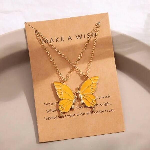 Pinapes Alloy Fashion Butterflies Combo Necklace Daily Life (Set of 6) - HalfPe