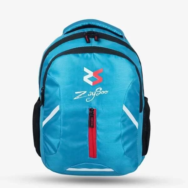 ZaySoo Laptop Backpack With Multiple Pockets Padded Shoulder Straps And Premium Fabric (Sky Blue) - HalfPe