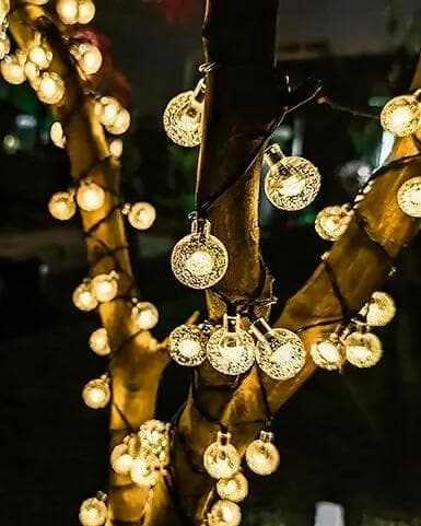 Crystal bubble shaped ball LED string light (14 lightS) - HalfPe