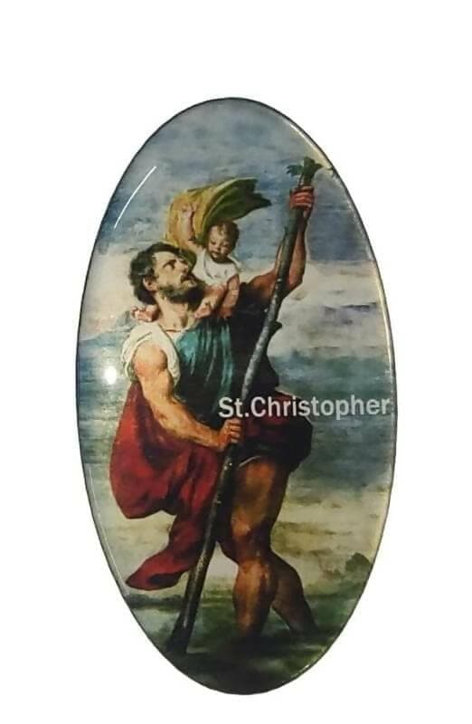 KariGhar Saint Christopher Magnet for Refrigerator | Cupboard | Office - HalfPe