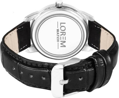 LOREM Black Stylish Dial Analog Watch For Women LR343 - HalfPe