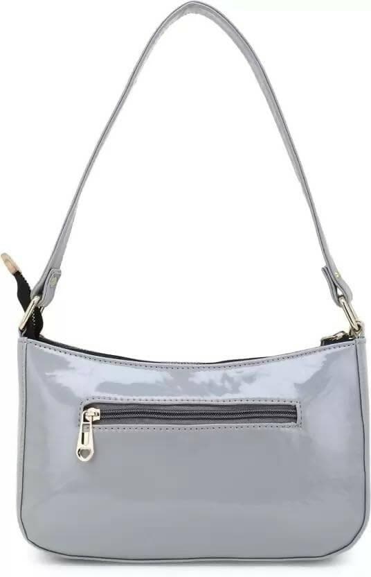 SAGIRON Women Girls Quilted Sling Bag with Gold Chain (Grey) - HalfPe