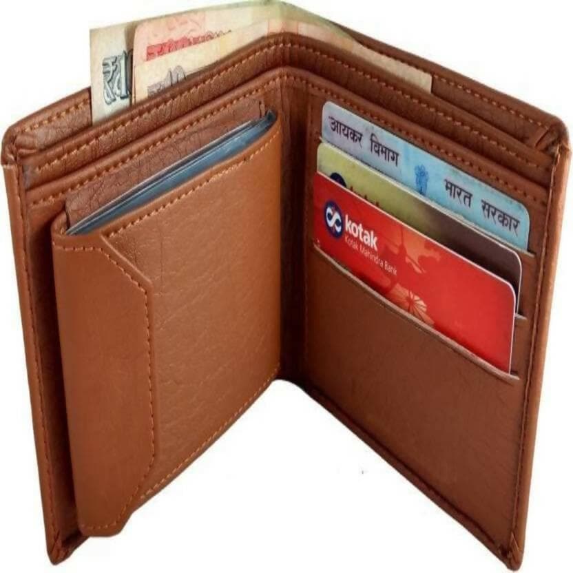 Men`s stylish wallet atm card holder purse best birthday gift(Brown) - HalfPe