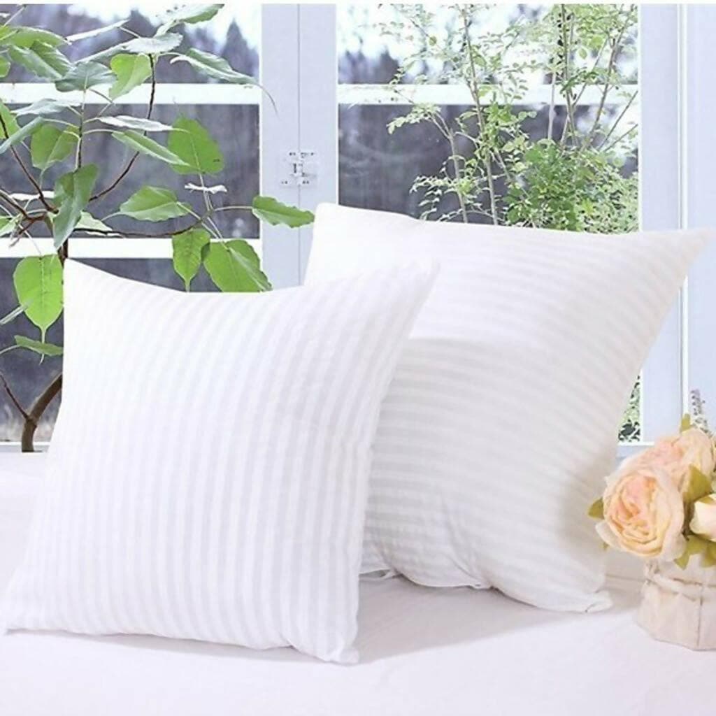 REST NEST Fiber Hotel Quality Polyester Fiber Filler Pillow (16x16 inch Inches Pillow, Pack of 5 White) - HalfPe