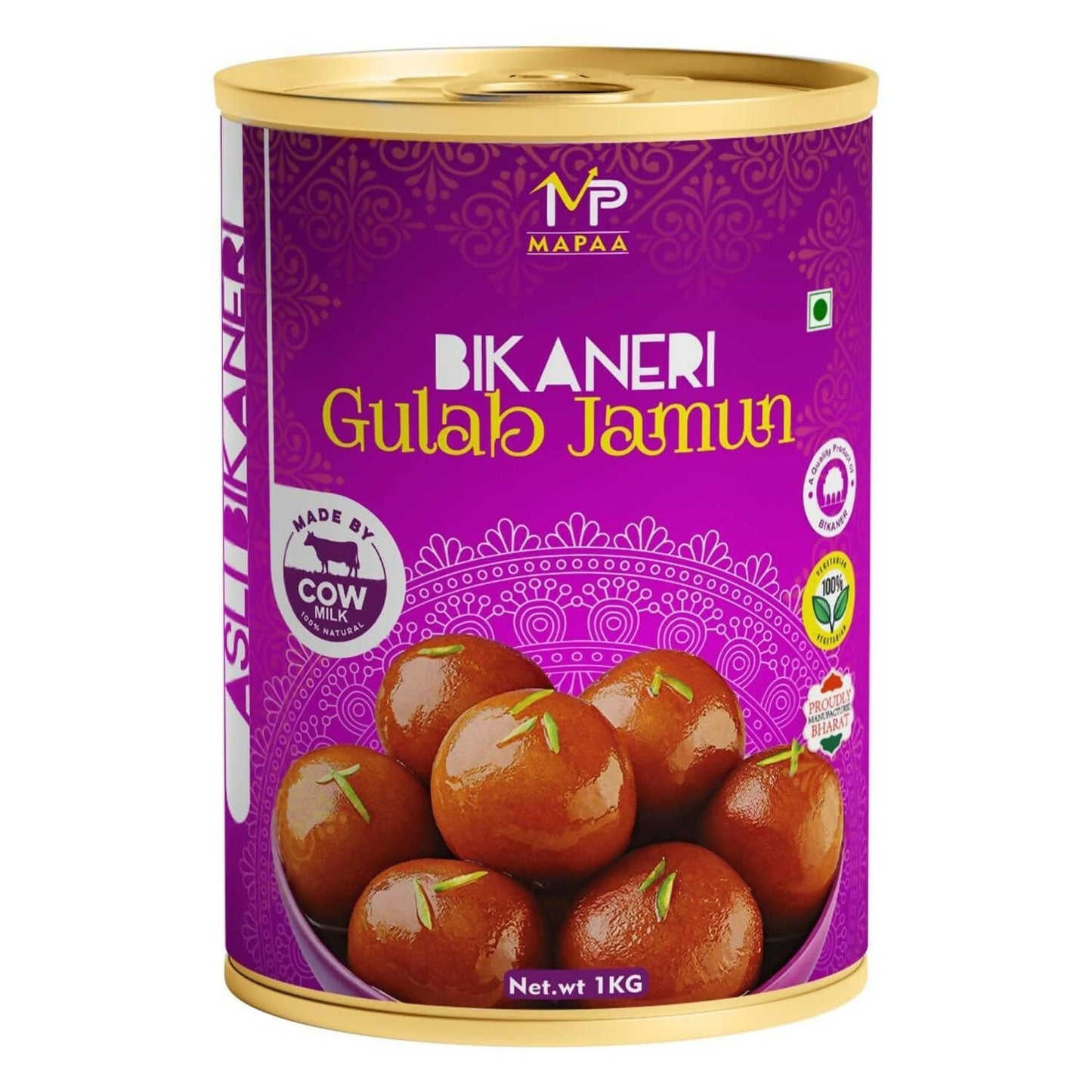 MAPAA Bikaneri Premium Spongy Rasgulla & Premium Bikaneri Gulab Jamun |Ready to Eat Sweet | Bikaneri Sweets| Mithai Combo (2x1Kg) 2 KG - HalfPe