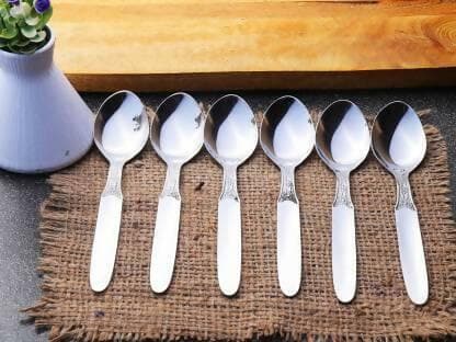 ZEVORA Stainless Steel Table Spoon Set (Pack of 6) - HalfPe