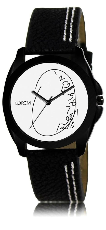 LOREM White Professional Look Analog Watch For Women LR291 - HalfPe