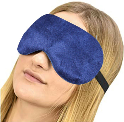 Lushomes Sleep Eye Mask-Updated Design Light Blocking Sleep Mask, Soft and Comfortable Night Eye Mask for Men Women, Eye Blinder for Travel/Sleeping/Shift Work (Pack of 2, Blue) - HalfPe