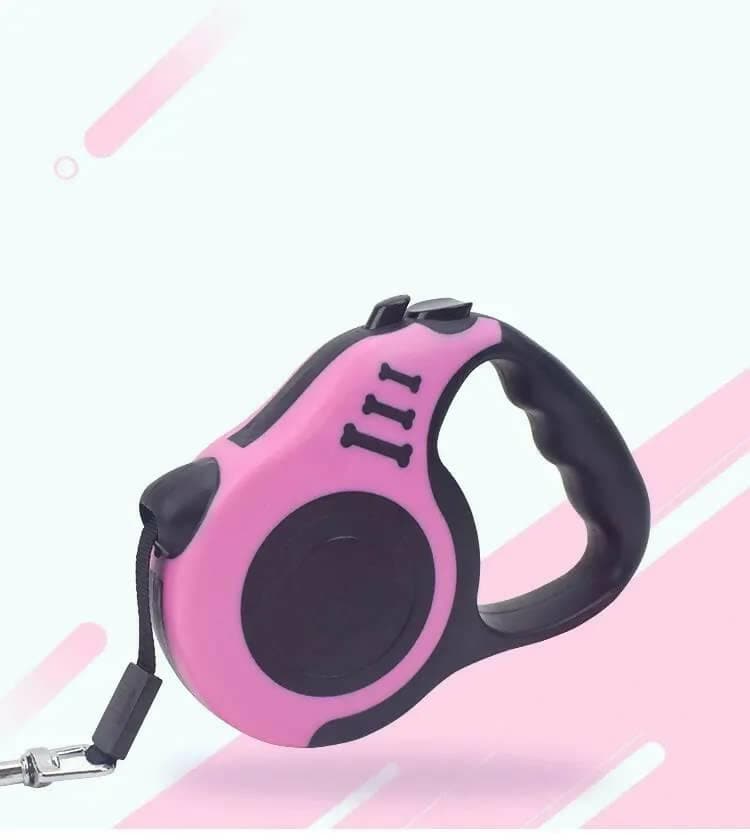 PetGains PGGGX 3M Retractable Leash Automatic Flexible Pet Dog Leash (Pink) - HalfPe