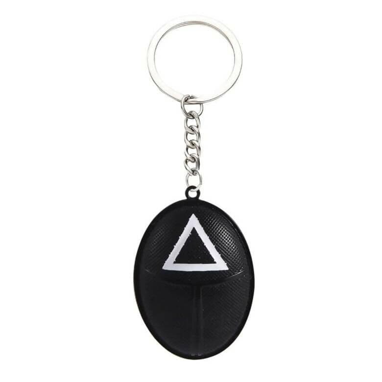 Squid Game Mask 1 Keychain Metal for Gifting with Key Ring Anti-Rust - HalfPe