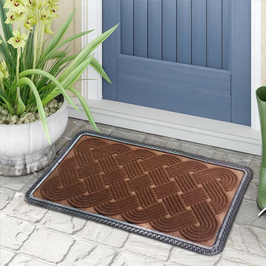 Mats Avenue Heavy Duty Door Mat for Main Entrance, Kitchen (45x 75 cm) Brown - HalfPe