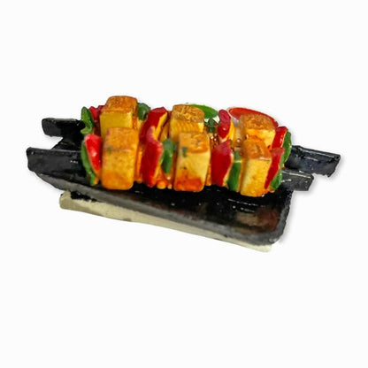 Paneer Tikka Miniature Food Fridge Magnet - HalfPe