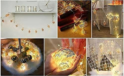 Tree Leaf Shape Decorative LED Fairy String Starry Lights (14 lights) - HalfPe