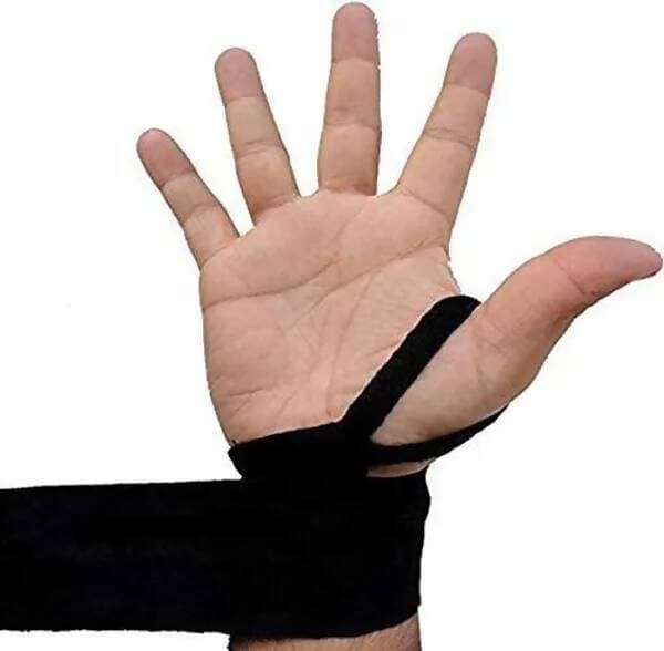 Gloves Mexican Stretch Spandex Bands Aerobics Hand Wrap (Free Size) Gym & Fitness Gloves (Black)  - HalfPe