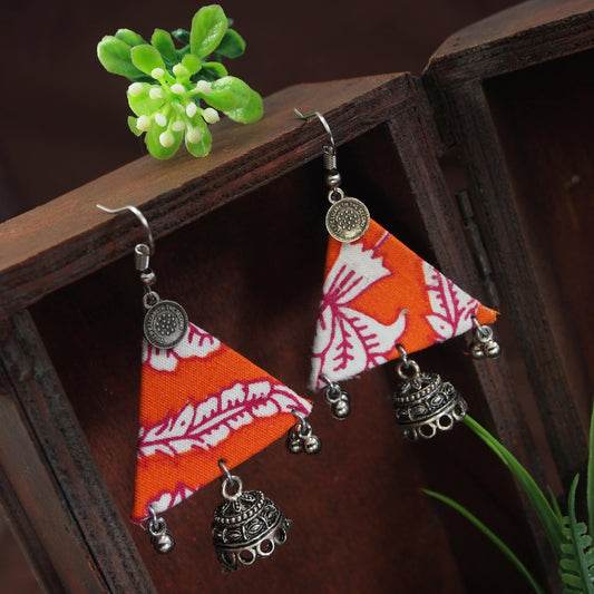 DESINGER HANDMADE RED EARRINGS FOR WOMEN - HalfPe