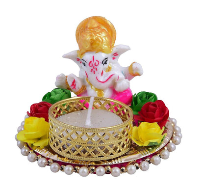 MANTOUSS Diwali Gift Hamper/Chocolate Gift Pack-Handmade choocolate Box+Beautiful Ganesha Toran+Ganesha Candle tealight Holder - HalfPe