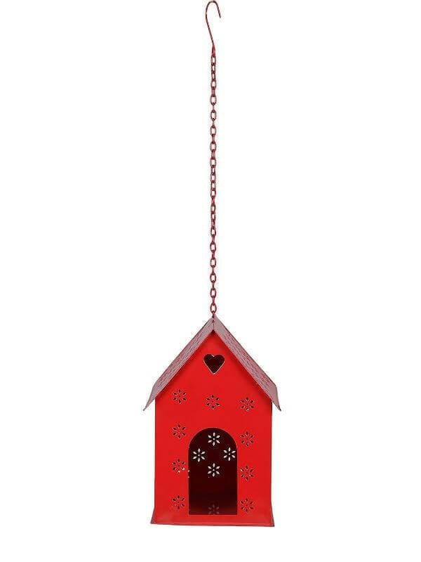 Hut Shape Bird House Red - HalfPe