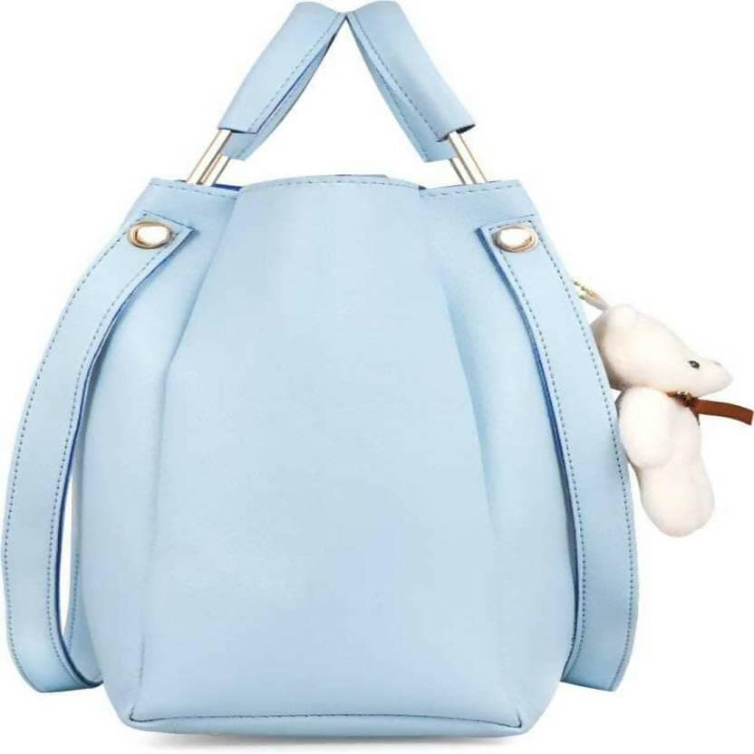 Women Blue Hobo Handbag - HalfPe