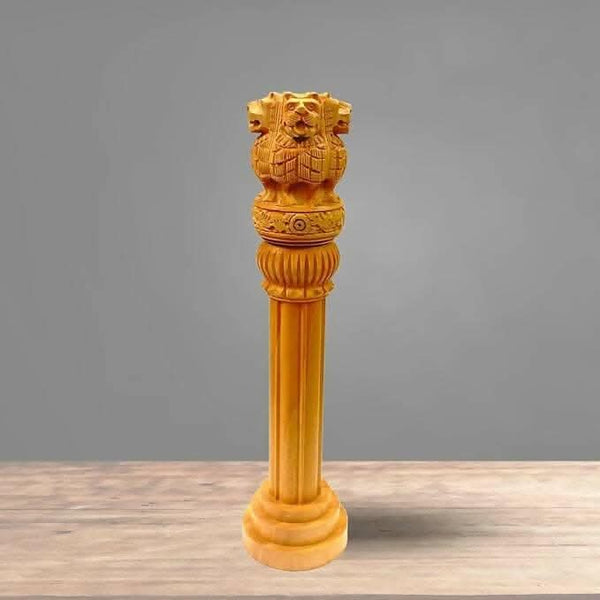 santarms Wooden Ashoka Pillar - HalfPe