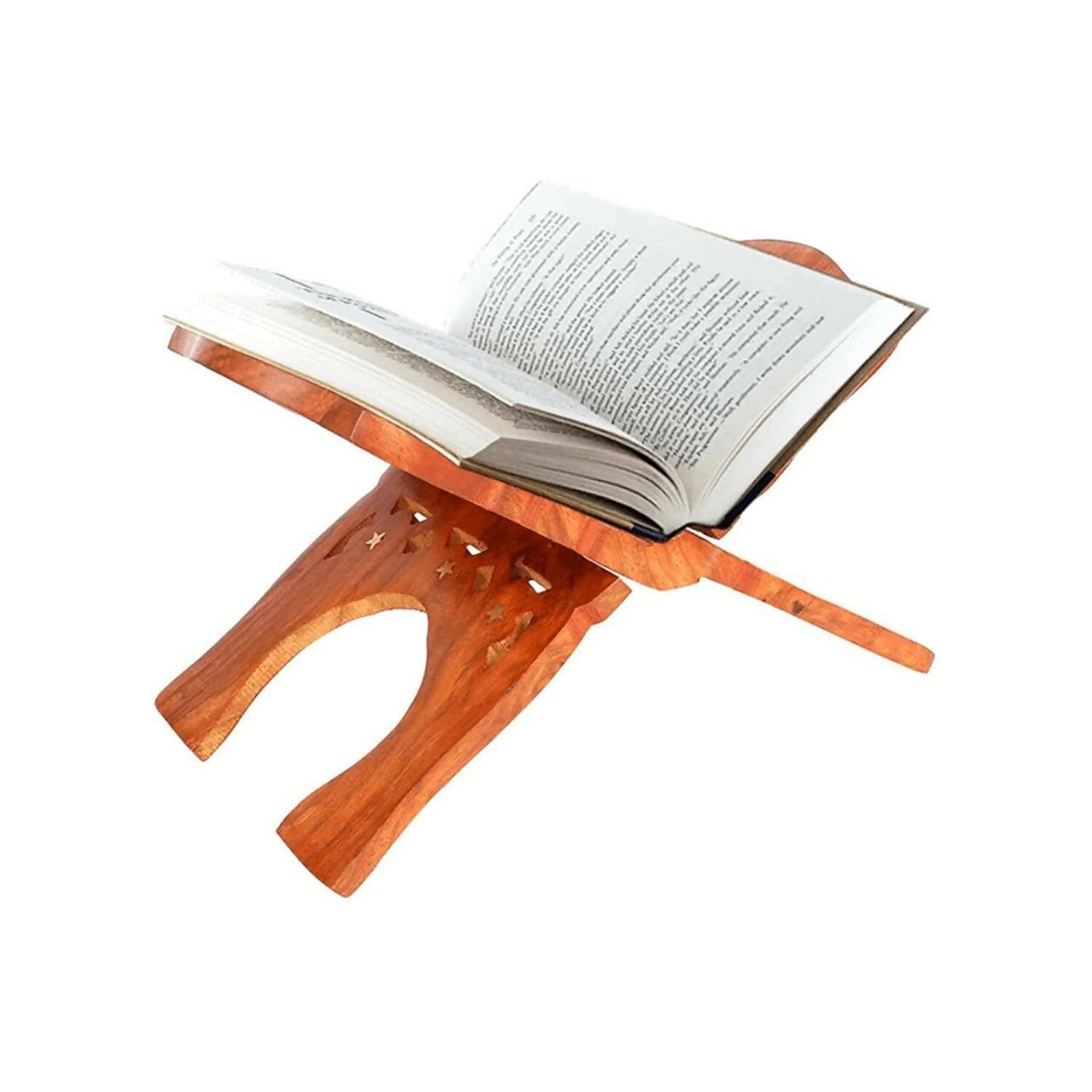 Santarms Book Stand Wooden for Reading (12 Inches) - HalfPe