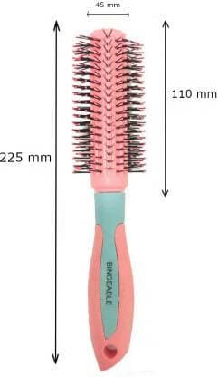 Bingeable Premium Round Hair Brushes with Soft Bristles (Multicolor,Pack of 3) - HalfPe