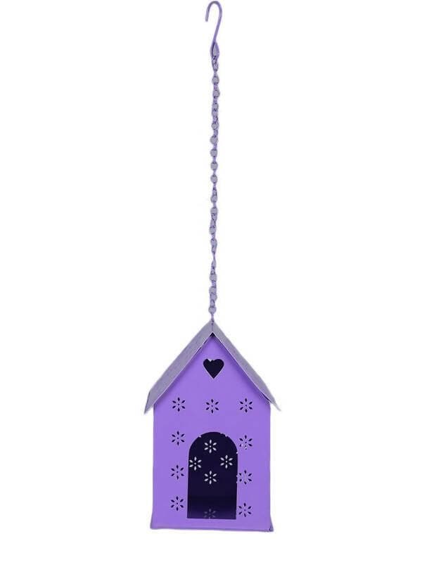 Hut Shape Bird House Purple - HalfPe