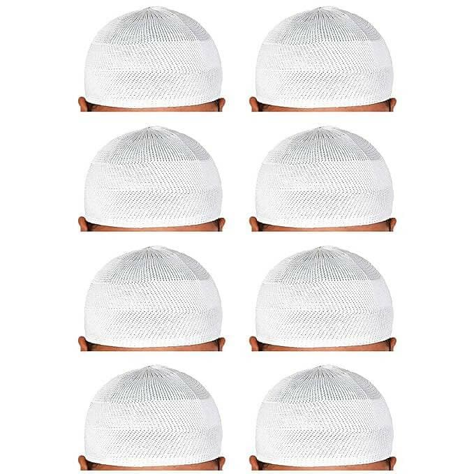 santarms Islamic Prayer Kufi Muslim Cap for Men (pack of 8) - HalfPe