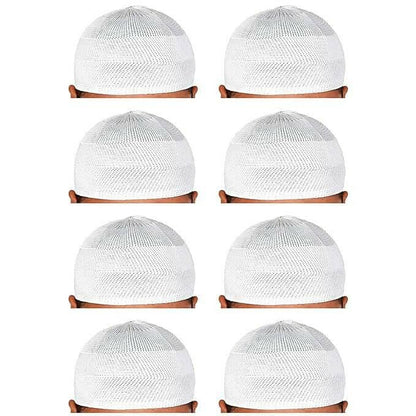 santarms Islamic Prayer Kufi Muslim Cap for Men (pack of 8) - HalfPe