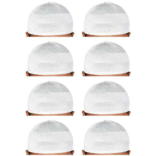 santarms Islamic Prayer Kufi Muslim Cap for Men (pack of 8) - HalfPe