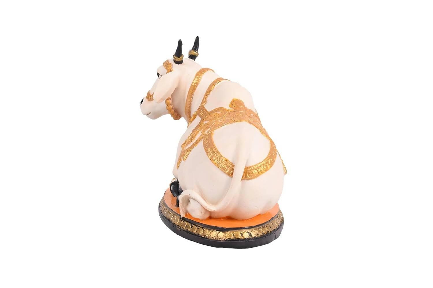 KariGhar Polyresin Nandi Idol for Pooja Home | Living Room | Puja Room - HalfPe